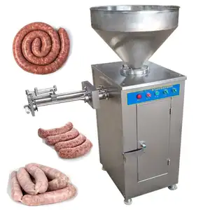 Stainless Steel 304 sausage filling clipping machine / polony sausage filler clipper / sausage double sides clipper machine