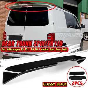 2 pièces Aileron de coffre arrière T5 pour Volkswagen VW T5 T5.1 T6 T6.1, pour portes battantes doubles, décoration d'aile arrière de voiture - Product Image 1