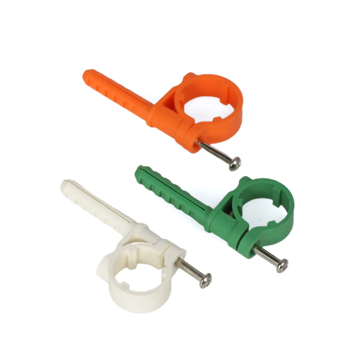 Heizrohr-Befestigungs-Klampen Nylon P Rohrhänger-Klampen Kunststoffhalter-Clip-Klammer für Rohrschlauchband mit Schraube 40 mm Abs Zoll -