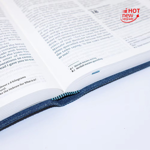 <span class=keywords><strong>Livre</strong></span> biblique chrétien en <span class=keywords><strong>jean</strong></span> brodé de haute qualité, imprimé en espagnol et en anglais, pour la coloration - Product Image 6