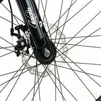 Vélo de montagne 27,5'' x 15,5'' en acier haute teneur en carbone, VTT 24 vitesses avec freins à disque mécaniques et jantes en aluminium