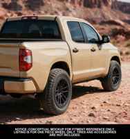 Ruedas de Aluminio Forjado Geruida S3-00040 18-24, Diseño Personalizado Negro Mate, Multirradio, Profundas, con Certificación DOT para F150, Garantía de 6 Años