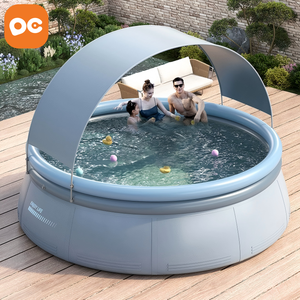 Piscine <span class=keywords><strong>gonflable</strong></span> pliable en PVC pour enfants, durable, écologique et portable pour l'extérieur - Product Image 1