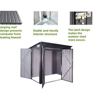 <span class=keywords><strong>Toit</strong></span> en pente personnalisé étanche et facile à assembler Conception métallique multi-portes Idéal pour le stockage d'outils <span class=keywords><strong>Abri</strong></span> <span class=keywords><strong>de</strong></span> <span class=keywords><strong>jardin</strong></span> pour le stockage d'outils - Product Image 4