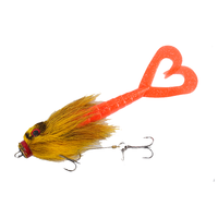 Umpan Pancing Ikan Trout dan Pike Bentuk Tikus Besar Buatan 21cm 40g, Bahan Bulu Rusa, Umpan Bionik Miuras Mouse Pike Bait