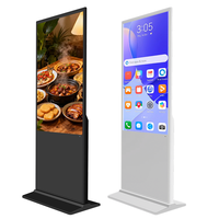 Kiosque d'affichage numérique vertical Android/Windows Wifi 49/55 pouces avec carte SIM, moniteur ultra large pour affichage numérique en intérieur