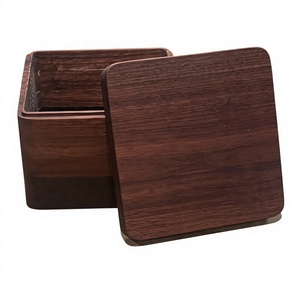 Caja de Almacenamiento de Joyas de Madera Moderna, Ecológica y Hecha a Mano, Organizador de Joyas Personalizado de 1 Nivel para Anillos y Accesorios (182x128x85mm) - Product Image 4