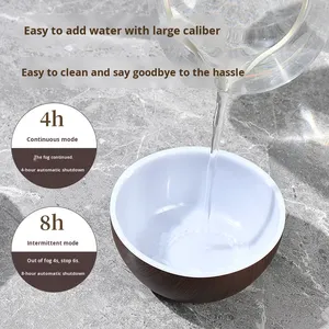 Desktop di plastica ad ultrasuoni umidistat Mini USB venature di legno luce <span class=keywords><strong>ambiente</strong></span> aromaterapia grande umidificatore a spruzzo - Product Image 3