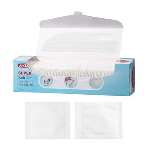 LMLTOP 80 pièces de <span class=keywords><strong>coton</strong></span> démaquillant carré écologique personnalisé, <span class=keywords><strong>coton</strong></span> cosmétique pur à faire soi-même avec insert pour les doigts SY591 - Product Image 1