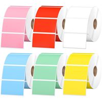 Rouleau d'étiquettes thermiques blanches vierges 30x20mm à 100x150mm, autocollantes, pour codes-barres, multi-tailles, compatibles avec toutes les imprimantes thermiques