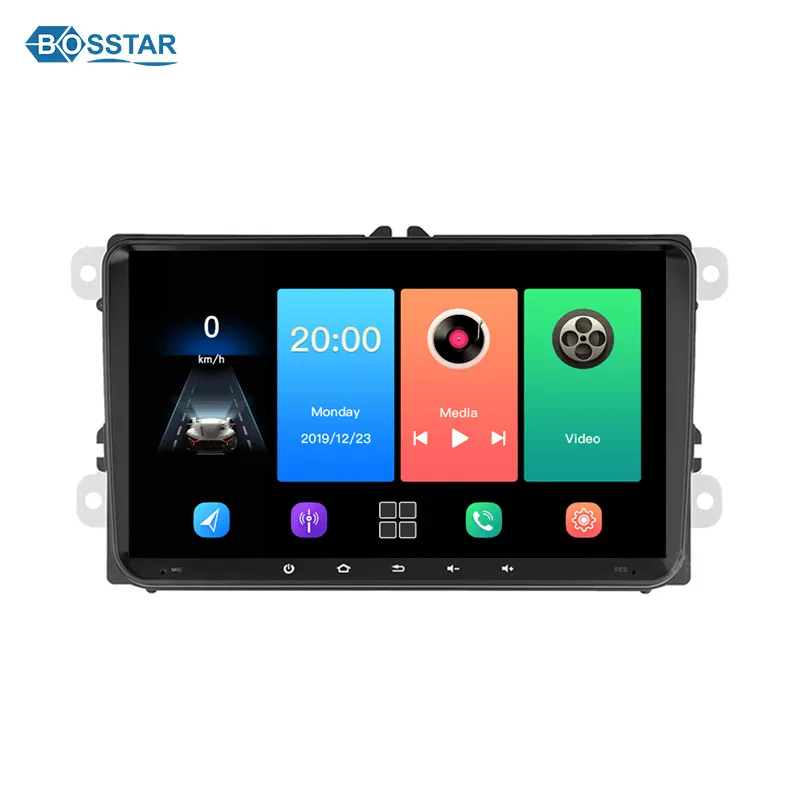 Autoradio Android pour VW Golf Polo Tiguan Passat Jetta Touran 2 Din lecteur DVD multimédia de voiture