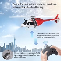 Hochwertiger 2,4GHz 6-Kanal RC-Gesteuerter Elektrischer Plastik-Helikopter mit Batterien für Anfänger Optische Flusspositionierung Innen-Außen-Nutzung
