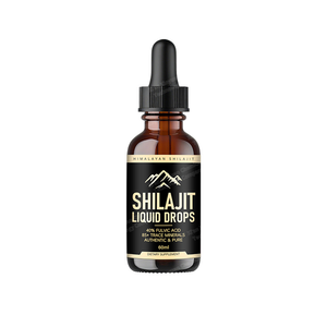 Fabriek Shilajit Drops Supplement Shilajit Hars Vloeibare Druppels 85 + Sporenmineralen Complex Ashwagandha Kurkuma Ginseng Volwassen - Product Image 1