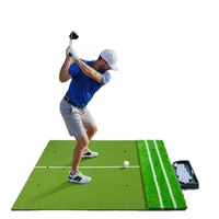 Cage de simulateur de golf pour hommes et femmes Practice de golf Filet d'impact Tapis de frappe de haute qualité