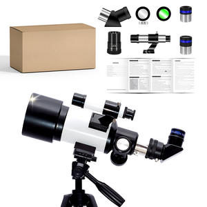 Werkseitig angepasstes weißes astronomisches Teleskop 70300: Stern finder, aufrechtes Bild, Hochleistungs-HD für die Mond beobachtung - Product Image 6