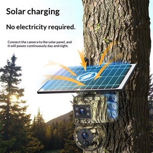 מצלמה סולארית חיצונית ראיית לילה טלפון נייד ניטור מרחוק משקפת זיהוי דמוי אדם כרטיס זיכרון - Product Image 2