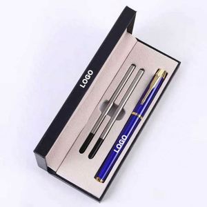 Metal <b>Roller</b> Gel Ink Pen Black Logo Print Wrap Factory Direct Promotion Gift Pens for Thanksgiving Valentine's Day - Product Image 1