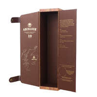 Boîtes d'emballage de vin personnalisées de luxe avec cuir PU et carton rigide, doublure en éponge, logo personnalisé, boîte cadeau