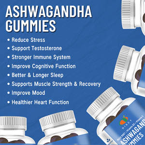Gomitas de Ashwagandha sin gluten y sin <span class=keywords><strong>gelatina</strong></span> de etiqueta privada como dulces de suplemento de salud para el apoyo inmunológico - Product Image 2
