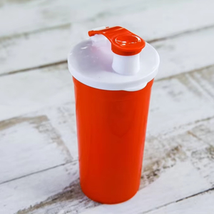 Gobelet réutilisable polyvalent de 450 ml à paroi simple avec couvercle anti-fuite, idéal pour mélanger des compléments alimentaires, des jus ou des boissons glacées - Product Image 1