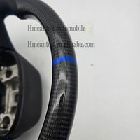 Produits personnalisés en cuir perforé Volant en fibre de carbone pour volant de voiture Dodge Challenger