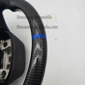 Customized Products Perforated <b>Leather</b> Carbon Fiber Steering Wheel for Dodge Challenger Car Steering Wheel - Product Image 3