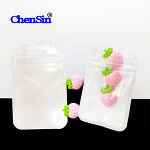 Túi Đóng Gói Màu Trắng Giá Tốt Nhất Dây Kéo Phụ Kiện Làm Móng Túi Nhựa Trong Suốt - Product Image 4