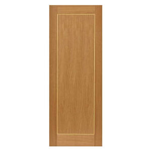Precio barato revestimiento horizontal diseñado de madera de roble Puerta de descarga interna resistente al fuego <span class=keywords><strong>para</strong></span> apartamento - Product Image 4