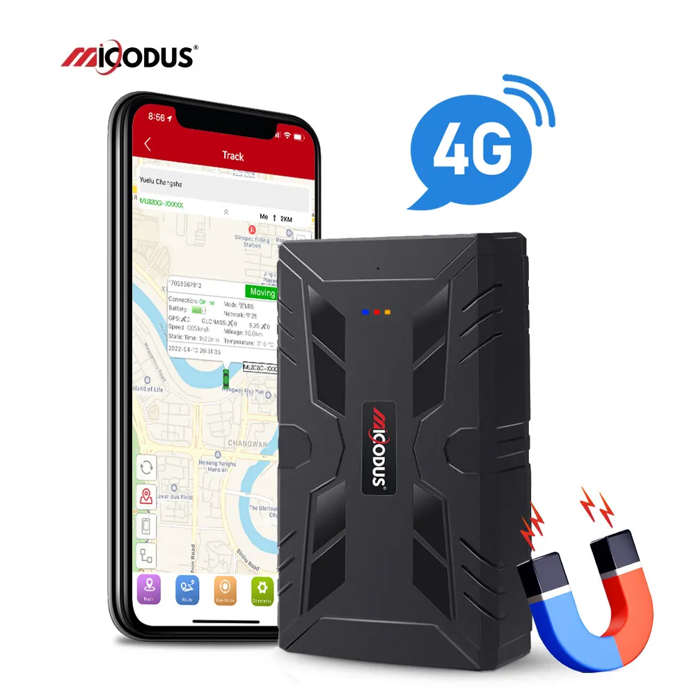 MiCODUS ML910G Anti Theft Long Lasting Online 4G Container Asset Satellite Magnetic Mini Car Tracker Gps Real Time Tracking