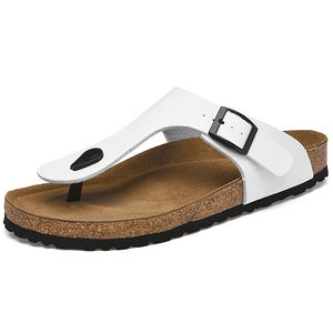 Sandales tongs pour hommes et femmes, zoris, pantoufles, chaussures de marche en plein air, randonnée, plage, sport, <span class=keywords><strong>cuir</strong></span> microfibre, boucle à fermoir, basse - Product Image 3