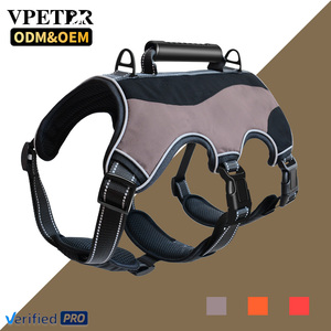 Vpetbr 2025 Ensemble de <span class=keywords><strong>harnais</strong></span> de câblage tactique sans traction pour animaux de compagnie Meilleur service OEM pour poignée <span class=keywords><strong>Ruffwear</strong></span> Laisse en cuir inoxydable Chat Chiot - Product Image 1
