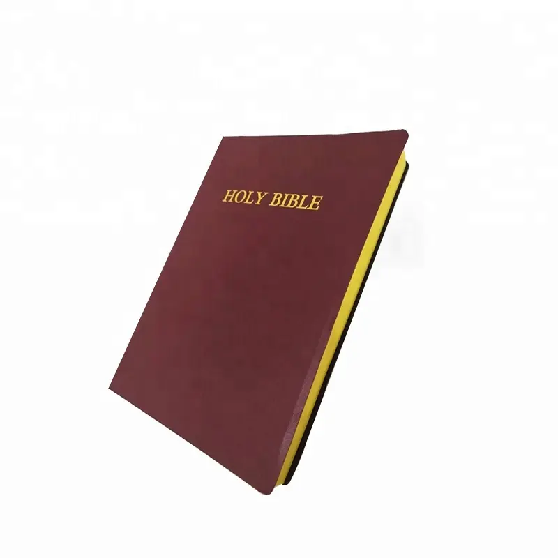 Großhandel hochwertige individuell bedruckte PU-Lederbezug Bibel Hersteller