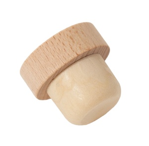 Tappo <span class=keywords><strong>in</strong></span> sughero sintetico personalizzato con piano <span class=keywords><strong>in</strong></span> <span class=keywords><strong>legno</strong></span> per bottiglia di plastica di vetro - Product Image 1