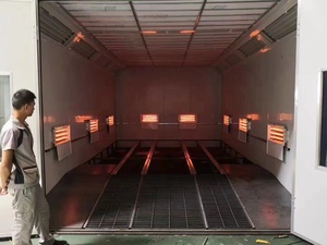 Cabina de Pintura para Autos CH-SB-002 con Calefacción Diésel/Eléctrica, Panel Resistente al Fuego, Iluminación LED, Tamaño Personalizado, Precio de Fábrica - Product Image 2