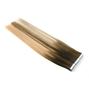 Extensiones de Cabello K.S WIGS de Alta Calidad, Doble Trama, 100% Cabello Humano Remy, Origen China, 12-28 Pulgadas, Cabello Liso con Cinta Adhesiva, Mini-Tape - Product Image 3