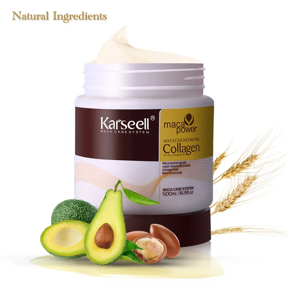 Karseell Best Seller OEM/ODM Maca Power Collagen Tratamiento para el cabello para el cuidado diario del cabello