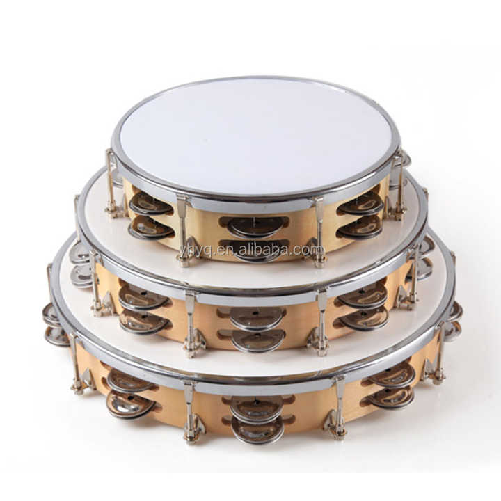 Rhythm Tambourine - Professional Quality with Plywood Drum