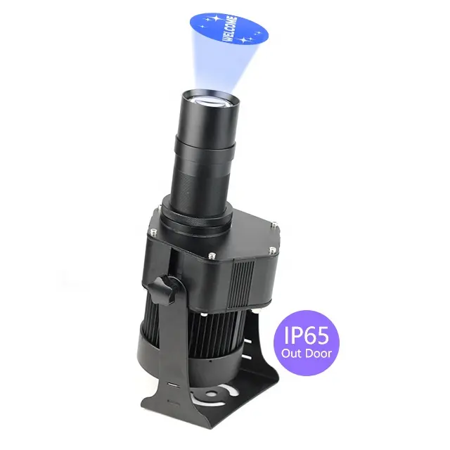 LED100W-proyector gobo giratorio impermeable IP65, lámpara de proyección de suelo con logotipo personalizado para exteriores, 150w, CE Super clear