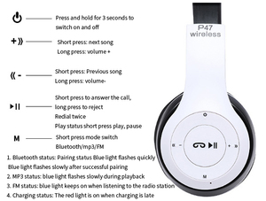 LAIMODA cuffie bluetoo th sans fil audifonos con bluetooth ecouteur bluetooth sans fil bluetooth casque ecouteur - Product Image 3