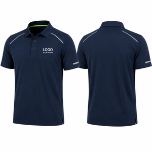 <b>Men</b> <b>92</b>% <b>Polyester</b> <b>8</b>% <b>Spandex</b> Breathable Stretch Uniform High Quality Polo Work <b>T</b> <b>Shirts</b> With Custom Logo - Product Image 2