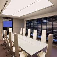FOXYGEN Plafond tendu en PVC blanc translucide, nouveau design carré, à bas prix, pour bureau