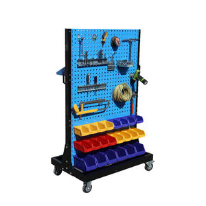 Asılı <span class=keywords><strong>Pegboard</strong></span> ve ekran kancaları çelik garaj depolama alet düzenleyici rafı - Product Image 4