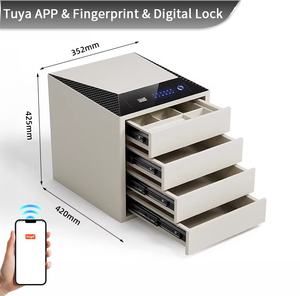 CEQSAFE Smart WIFI High Quality Luxury Interior Safes Fingerprint Electronic Digital <b>Lock</b> Hidden Safety Drawer Jewelry Safe <b>Box</b> - Product Image 1