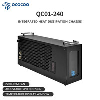 Système de refroidissement liquide externe AIO QC01-240 avec châssis autonome et radiateur 240 mm pour PC de jeu et surclocking de serveur