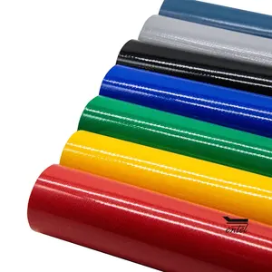 High Tensile Tear Durable Waterproof PVC Coated Tarpaulin Roll Fabrics For Cover