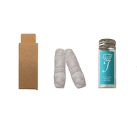 Fil dentaire biodégradable en PLA de maïs, couleur naturelle, haleine fraîche, avec flacon en verre, OEM, pour l'hygiène bucco-dentaire familiale - Vente chaude