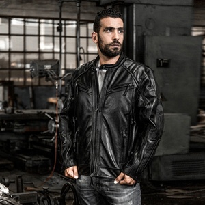 Chaqueta <span class=keywords><strong>de</strong></span> Cuero para Motocicleta, Diseño Esqueleto Luminoso, la Más Popular, <span class=keywords><strong>de</strong></span> Alta Calidad, Personalizada, para Hombre, en Piel <span class=keywords><strong>de</strong></span> Vacuno, Venta Directa <span class=keywords><strong>de</strong></span> Fábrica - Product Image 2