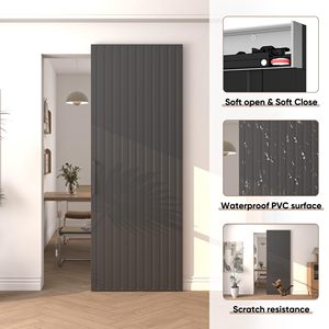 Kit de Herrajes WEKIS para Puertas Corredizas Empotradas de Acero Moderno, Sistema Oculto para Gabinetes de Cocina, Sala de Estar y Uso en Exteriores - Product Image 5