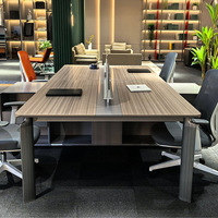 Bureau de direction en MDF de luxe léger, design ergonomique, combinaison libre, table moderne pour patron, idéal pour les bureaux commerciaux