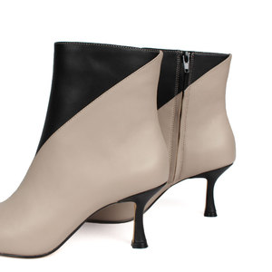 Stivali invernali da donna adulti personalizzati da donna scarpe alla caviglia con doppia cucitura in vera pelle <span class=keywords><strong>tacco</strong></span> <span class=keywords><strong>basso</strong></span> con opzioni di colore misto - Product Image 6